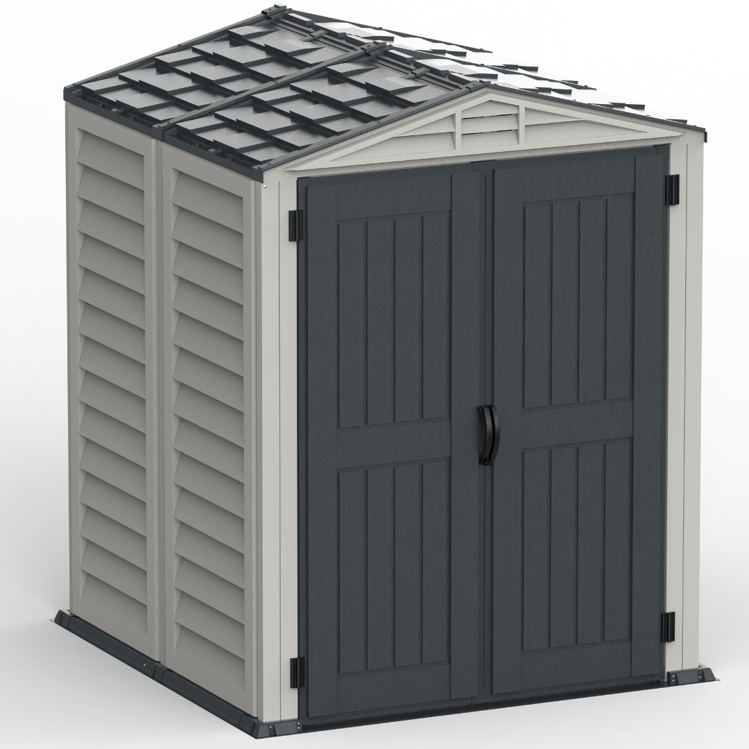 Duramax YardMate Plus Shed 5ft x 5ft Adobe & Dark Grey