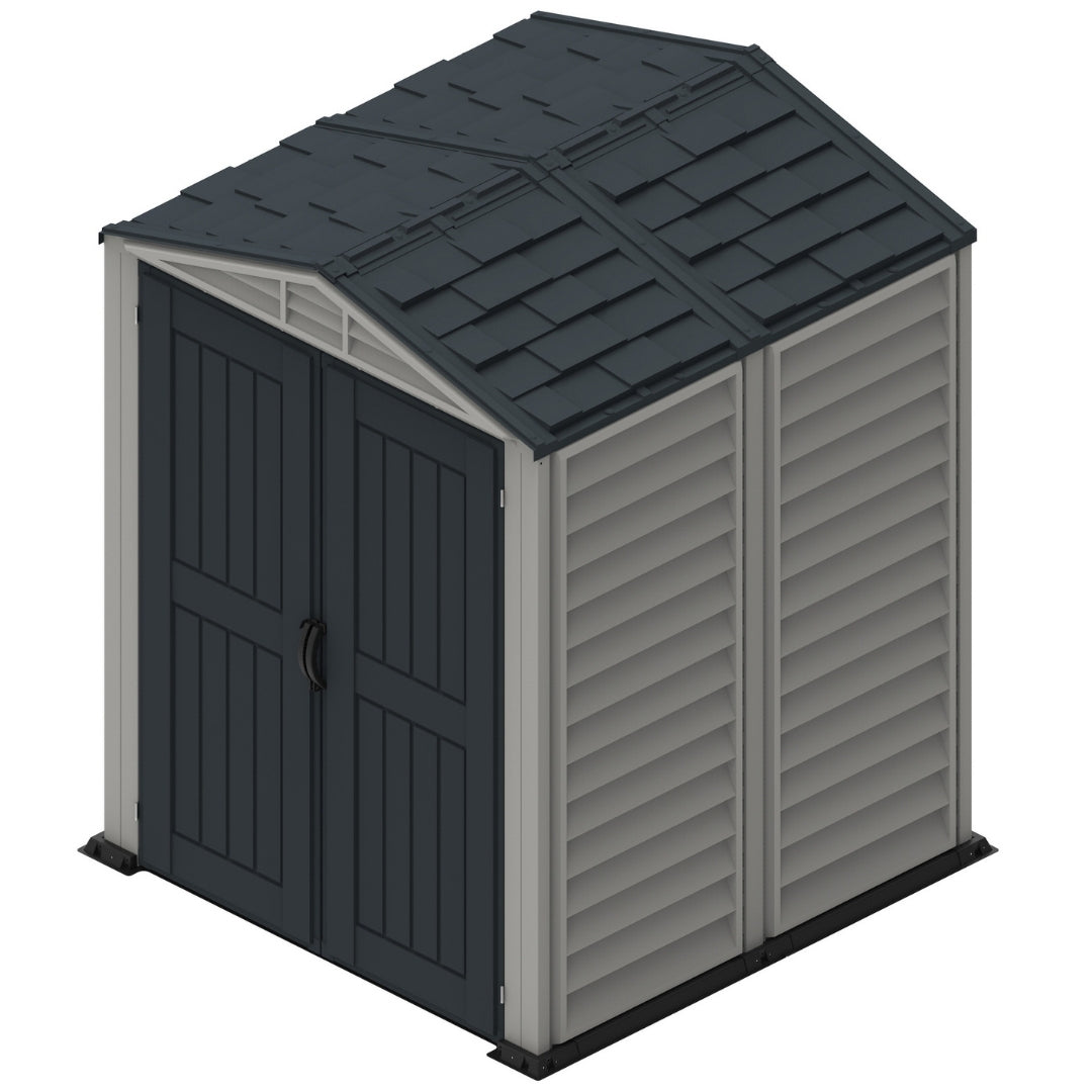 Duramax YardMate Plus Shed 5ft x 5ft Adobe & Dark Grey