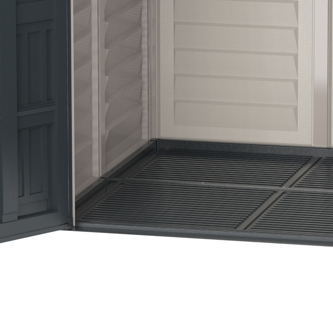 Duramax YardMate Plus Shed 5ft x 5ft Adobe & Dark Grey