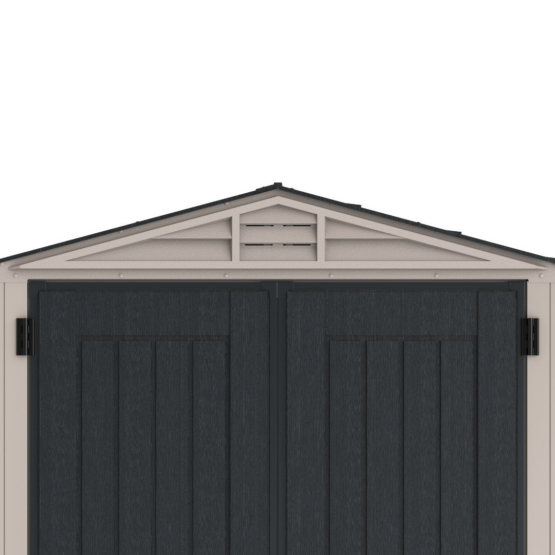 Duramax YardMate Plus Shed 5ft x 5ft Adobe & Dark Grey