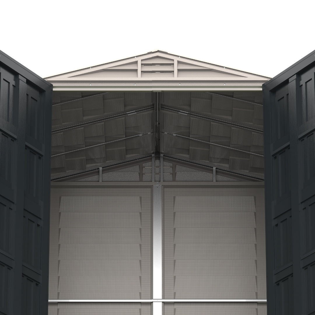 Duramax YardMate Plus Shed 5ft x 5ft Adobe & Dark Grey