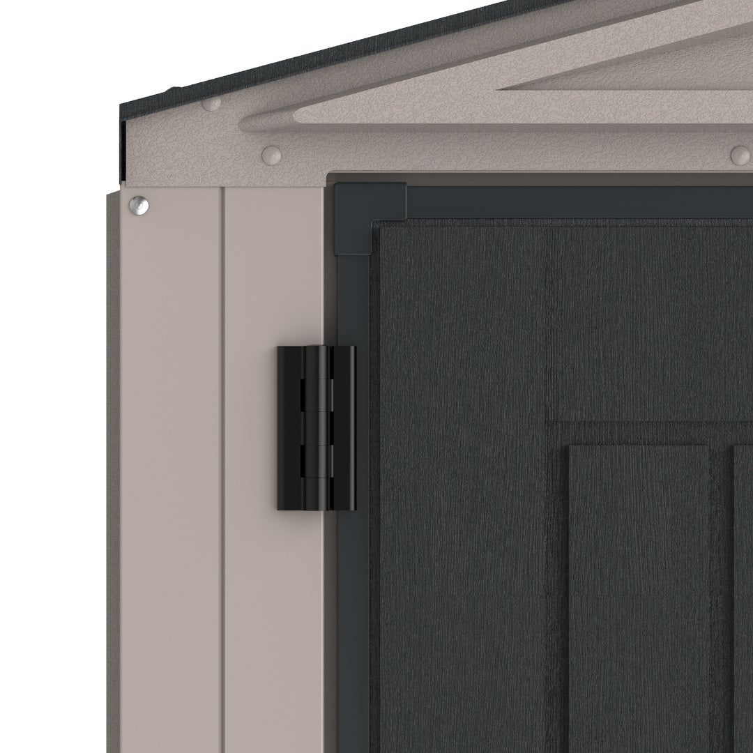 Duramax YardMate Plus Shed 5ft x 5ft Adobe & Dark Grey