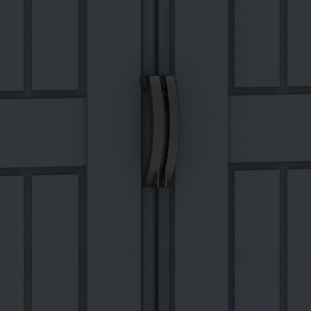 Duramax YardMate Plus Shed 5ft x 5ft Adobe & Dark Grey