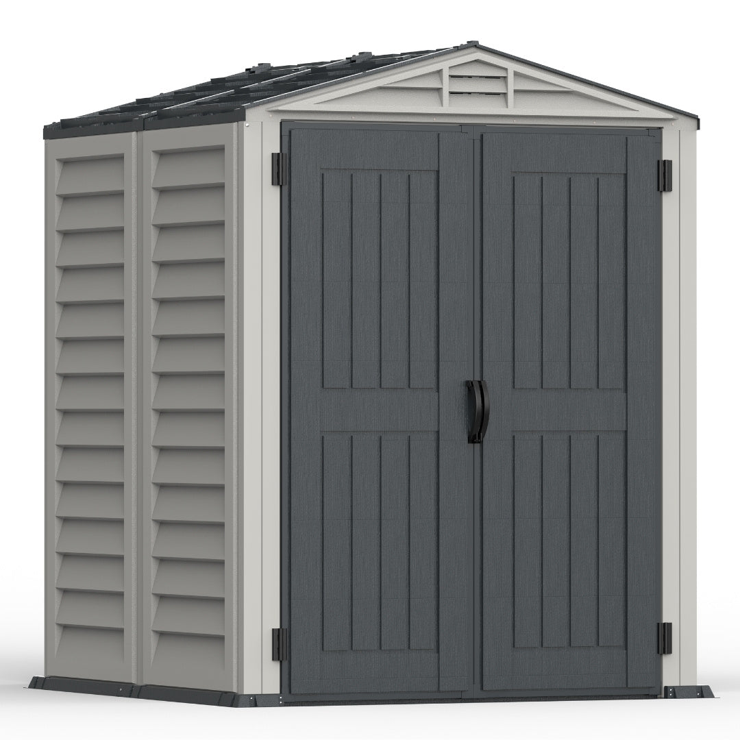 Duramax YardMate Plus Shed 5ft x 5ft Adobe & Dark Grey