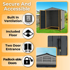 Duramax YardMate Plus Shed 5ft x 5ft Adobe & Dark Grey