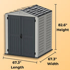 Duramax YardMate Plus Shed 5ft x 5ft Adobe & Dark Grey