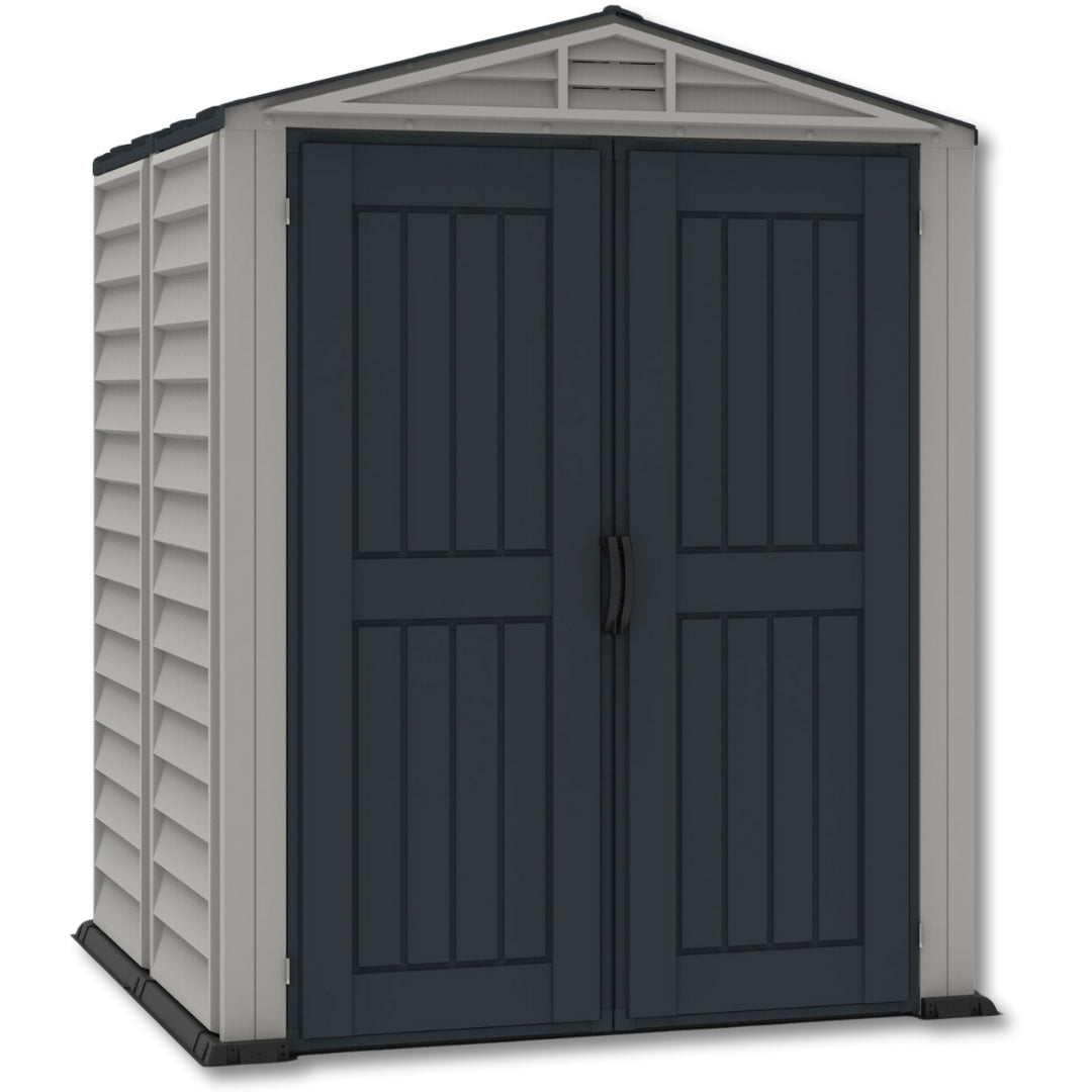 Duramax YardMate Plus Shed 5ft x 5ft Adobe & Dark Grey