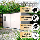 Duramax Flat Roof Building 13ft x 10ft White With Anthracite Trim