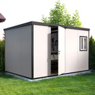 Duramax Flat Roof Building 13ft x 10ft White With Anthracite Trim