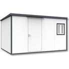 Duramax Flat Roof Building 13ft x 10ft White With Anthracite Trim