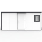 Duramax Flat Roof Building 16ft x 10ft White With Anthracite Trim