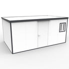 Duramax Flat Roof Building 16ft x 10ft White With Anthracite Trim