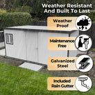 Duramax Flat Roof Building 16ft x 10ft White With Anthracite Trim