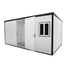 Duramax Flat Roof Building 16ft x 10ft White With Anthracite Trim