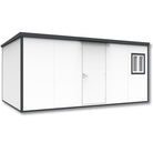 Duramax Flat Roof Building 16ft x 10ft White With Anthracite Trim