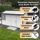 Duramax Gable Roof Building 13ft x 10ft White With Anthracite Trim