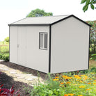 Duramax Gable Roof Building 13ft x 10ft White With Anthracite Trim