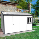 Duramax Gable Roof Building 13ft x 10ft White With Anthracite Trim