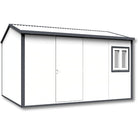 Duramax Gable Roof Building 13ft x 10ft White With Anthracite Trim