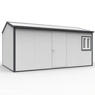 Duramax Gable Roof Building 16ft x 10ft White With Anthracite Trim