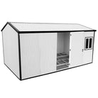 Duramax Gable Roof Building 16ft x 10ft White With Anthracite Trim