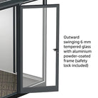 Duramax Garden Glass Home 10ft x 10ft Anthracite Black Grey