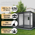 Duramax Garden Glass Home 10ft x 10ft Anthracite Black Grey