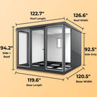 Duramax Garden Glass Home 10ft x 10ft Anthracite Black Grey