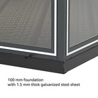 Duramax Garden Glass Home 13ft x 10ft Anthracite Black Grey