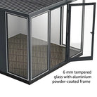 Duramax Garden Glass Home 13ft x 10ft Anthracite Black Grey