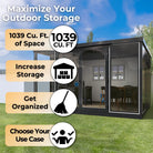 Duramax Garden Glass Home 13ft x 10ft Anthracite Black Grey