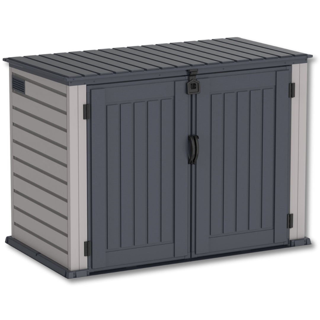 Duramax MultiStore Shed 6x3.5 | Durable Outdoor Storage in Adobe Grey ...