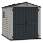 Duramax StoreMate Plus Shed 6ft x 6ft Adobe & Dark Grey