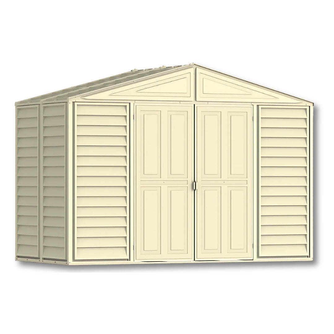 Duramax Woodbridge Shed 10ft x 5ft Ivory